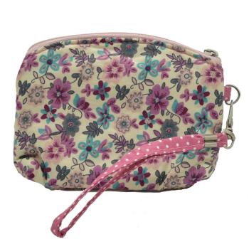 Preview: Handtasche Patchwork Kosmetiktasche Geldbörse Blume nature